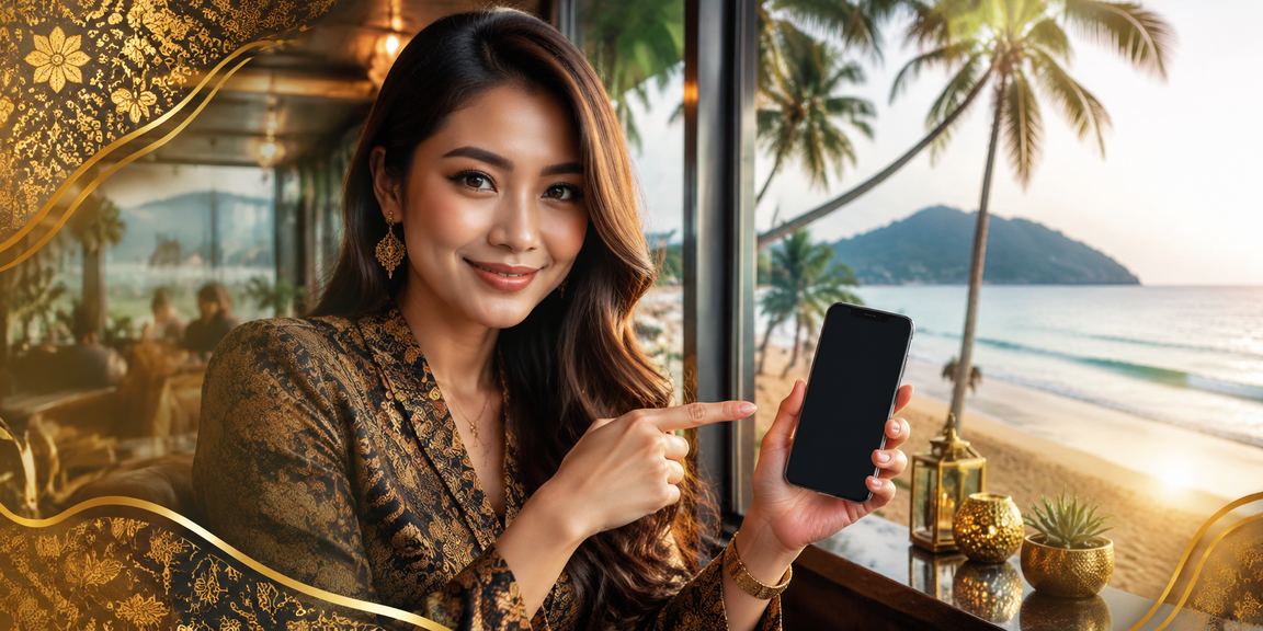 Platform hiburan VIP 3rd dengan tema batik di Langkawi Malaysia